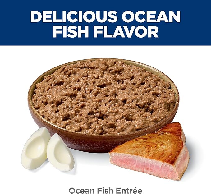 Hill's Science Diet Adult 1-6 Indoor Wet Cat Food, Ocean Fish, 5.5 oz. Cans, 24-Pack