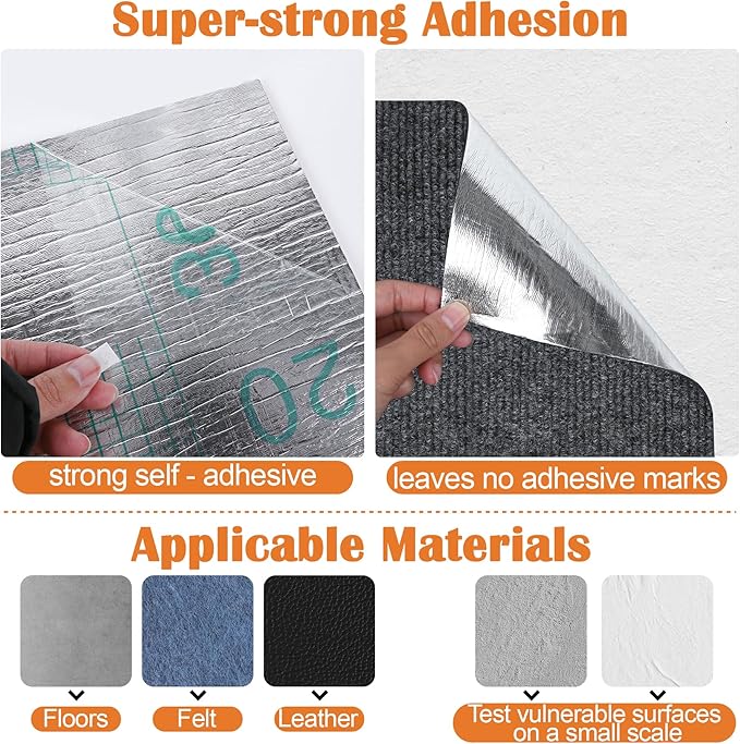 Cat Furniture Protector - 118" x 15.8" Trimmable Self-Adhesive Couch Scratch Protector from Cats, Cat DIY Climbing Couch Protector for Scratch Post Cat Tree Shelves Wall Indoor (Dark Gray)