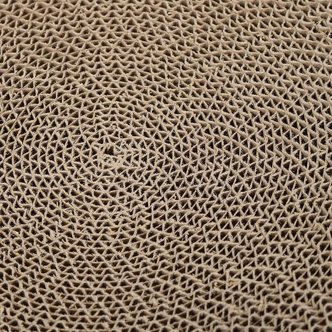 Round Cat Scratcher Bed, Corrugated Paper Furniture Protector, Marbling Bowl Shape, Suitable for Medium Large Cats, Multifunctional Lounge Pad