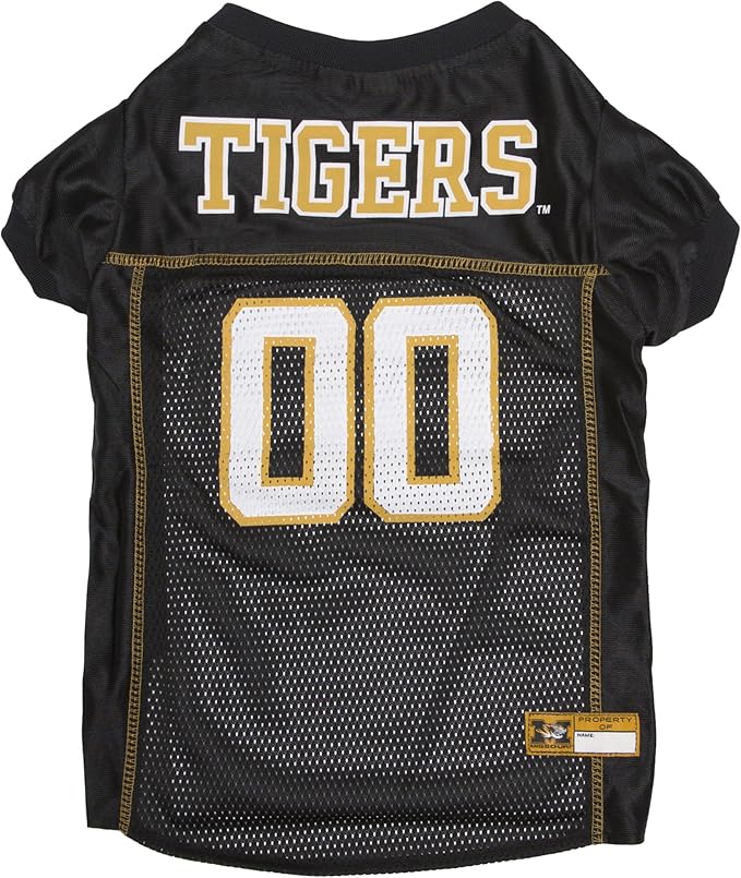 Pets First NCAA College Missouri Tigers Mesh Jersey for DOGS & CATS, XX-Large. Licensed Dog Jersey with your Favorite Football/Basketball College Team
