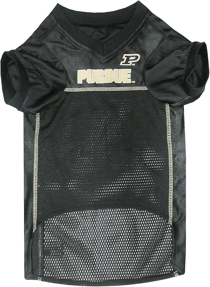 Pets First NCAA College Purdue Boilermakers Mesh Jersey for DOGS & CATS, X-Large. Licensed Dog Jersey with your Favorite Football/Basketball College Team