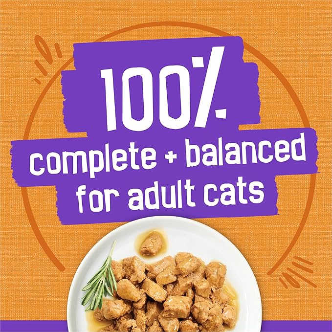 Purina Friskies Meaty Bits Chicken Dinner in Gravy Multi Cat Wet Cat Food - 13.5 Ounces (Pack of 12)