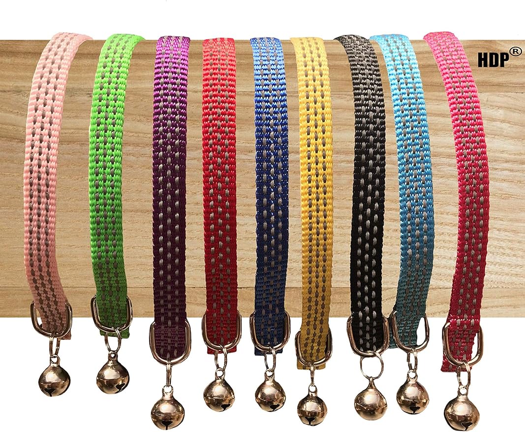 HDP Breakaway Reflective Cat Collars Color:Pink