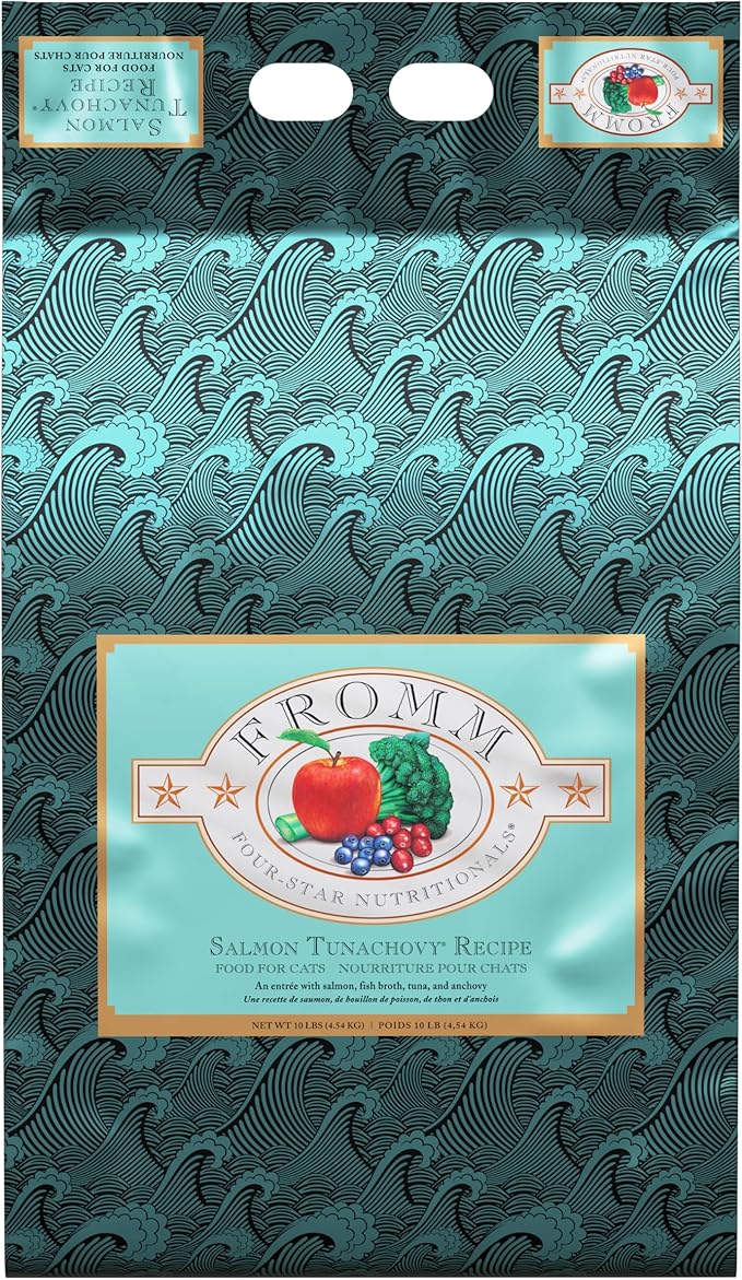 Fromm Four-Star Nutritionals Salmon Tunachovy Cat Food - Premium Dry Cat Food - Salmon Recipe - 10 lb