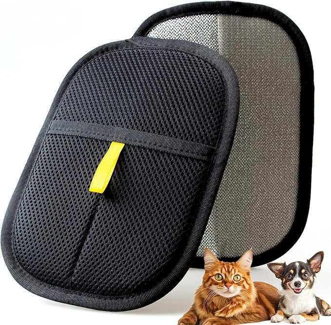 Pet Hair Removal Glove for Cats & Dogs, Upgraded Electrostatic Pet Hair Glove, Reusable Magic Brush Pet Hair Remover Tool for Laundry, Couch, Carpet, Car Seat.