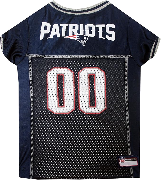 Pets First NFL New England Patriots Dog Jersey, XXX-Large, Officially Licensed