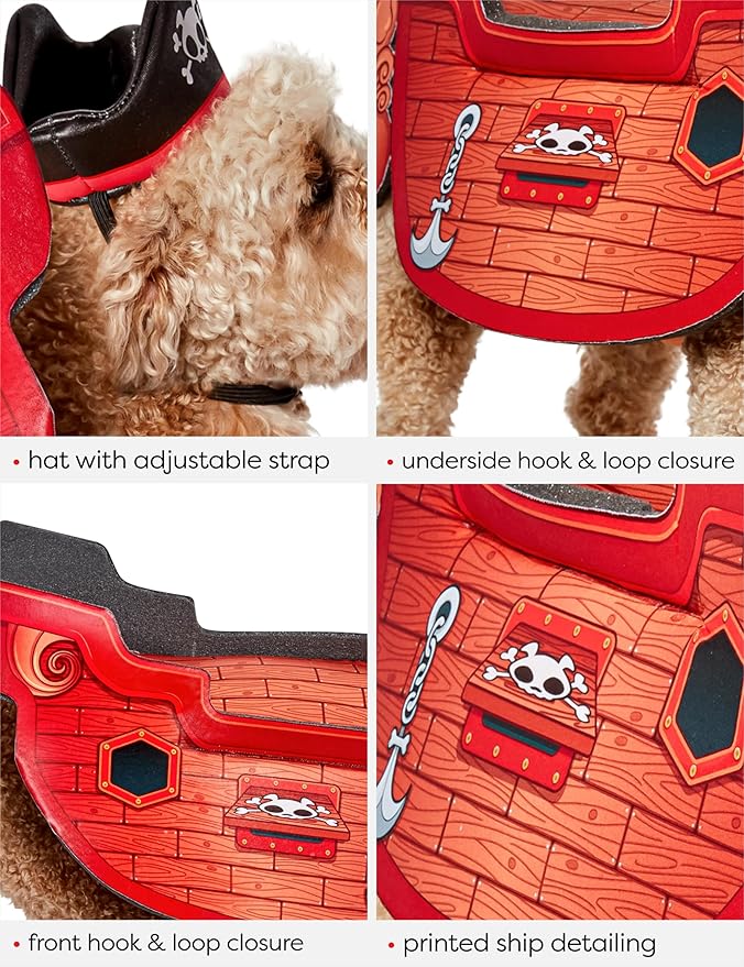 Rubies Pirate Ship Pet Costume for Dogs or Cats, S/M