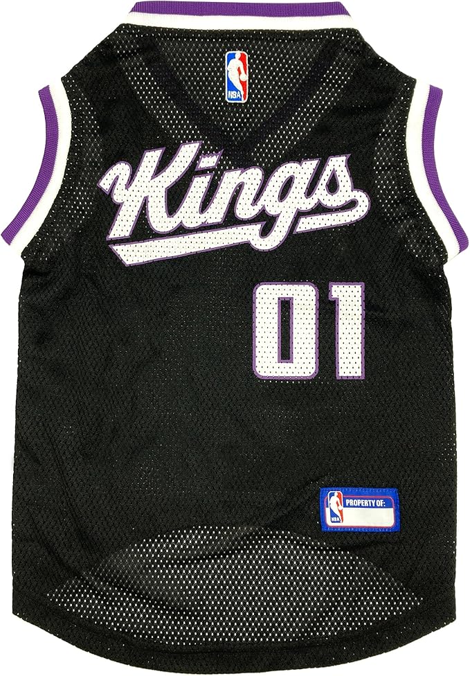 Pets First NBA Sacramento Kings Mesh Dog Jersey, Medium