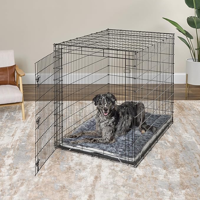 MidWest Homes for Pets Reversible Pet Bed; Machine Washable; Great for Giant Dog Breeds; Spotted Gray; 54"; 40254-FVGYS