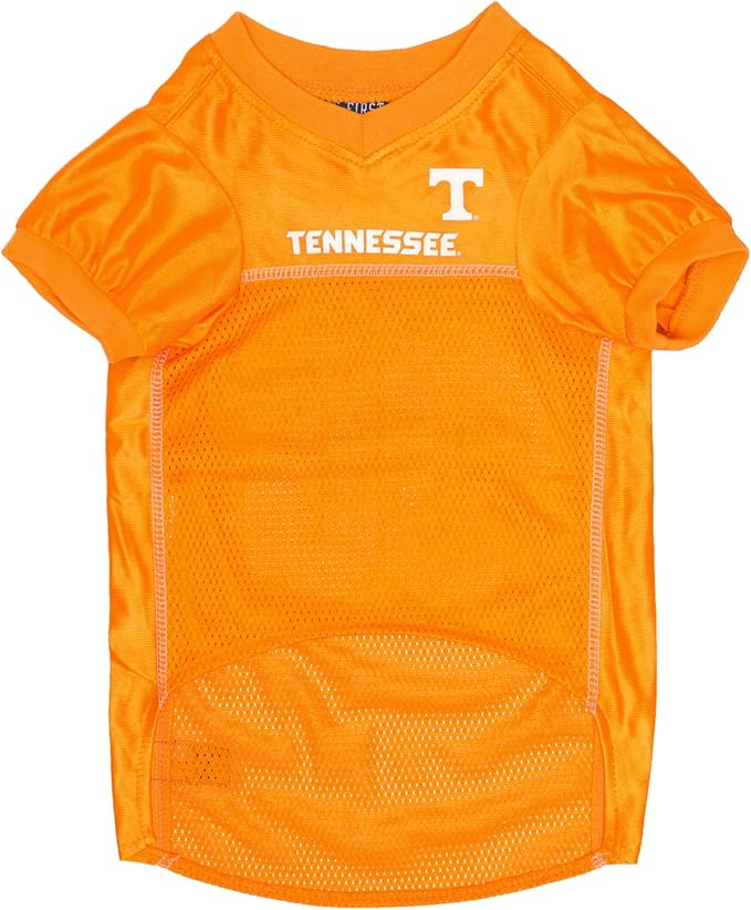 Pets First NCAA TENNESSEE VOLUNTEERS DOG Jersey, Large. BEST Football/Basketball Pet Outfit for the die-hard fans of the TENNESSEE VOLUNTEERS College Sports Team. (TN-4006-LG)