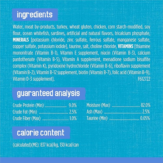 Friskies Purina Shreds with Whitefish and Sardines in Sauce Wet Cat Food - (Pack of 48) 5.5 oz. Cans