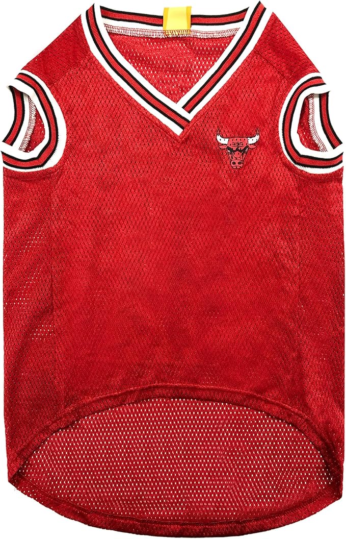 Pets First NBA CHICAGO BULLS DOG Jersey, Small - Tank Top Basketball Pet Jersey