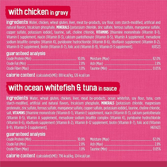Purina Friskies Gravy Wet Cat Food Variety Pack, Surfin’ and Turfin’ Prime Filets Favorites - (Pack of 40) 5.5 oz. Cans
