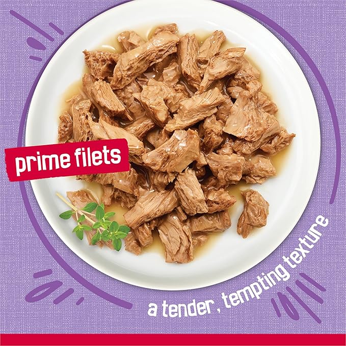 Friskies Purina Prime Filets Turkey Dinner in Wet Cat Food Gravy - 5.5 oz. Cans (Pack of 48)