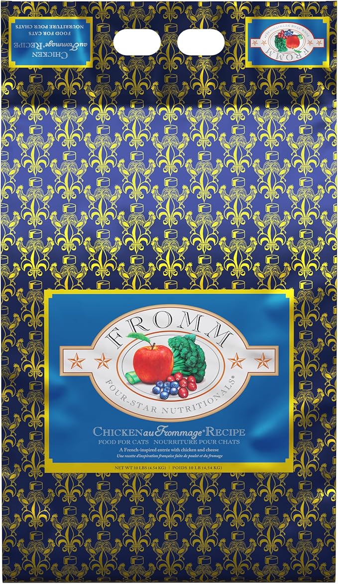 Fromm Four-Star Nutritionals Chicken Au Frommage Cat Food - Premium Dry Cat Food - Chicken Recipe - 10 lb