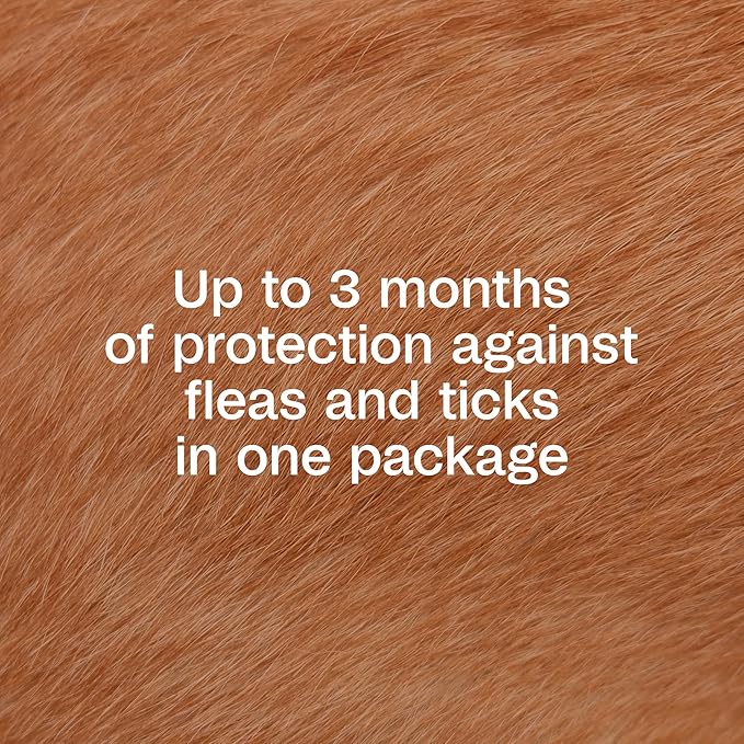 Adams Plus Flea & Tick Prevention Spot On for Dogs 15-30 Pounds, 12 Weeks & Older, 3-Month Supply, Kills Fleas, Flea Eggs, Flea Larvae & Brown Dog & Deer Ticks, Kills & Repels Mosquitoes For 30 Days