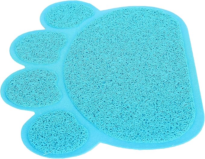 Fydun Cat Litter Tray, PVC Dog Mat Antislip Shape Pet Puppy Non Slip Box Liners Feeding Bowl Placemat Supplies for Cats and Dogs (Claw Shape)