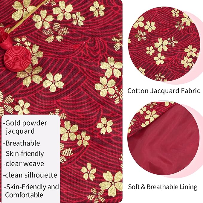 MAMORE Dog Shirts Dress, Elegant Embroidery Couple Dog Clothes for Girl Boy Small Medium Dogs Puppy Cats Set (Red Dress, Medium)