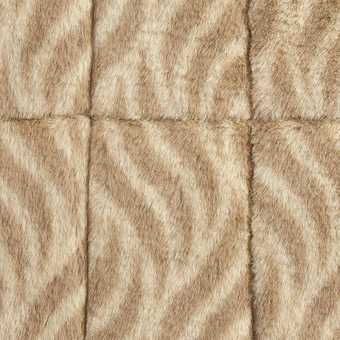 MidWest Homes for Pets QuiteTime Deluxe Wave Bolster Bed for Large Dogs; Easily Machine Wash and Dry; Tan; 42"; 40242-WVTN