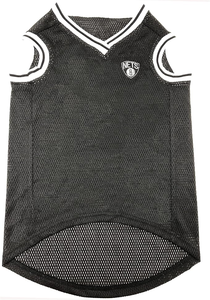 NBA PET Jersey Brooklyn NETS Basketball Dog Jersey, Large. Best Licensed Basketball Jersey for The Real Four-Legged Fan!