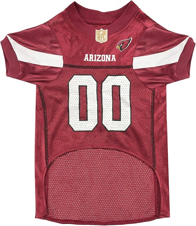 Pets First NFL Arizona Cardinals Dog Jersey, Size X-Small, Football Shirt Costume for Pet, Dog Sports T-Shirt, NFL Team Clothing for Cats, Licensed Pet Apparel Available in 7 Sizes and 32 Teams