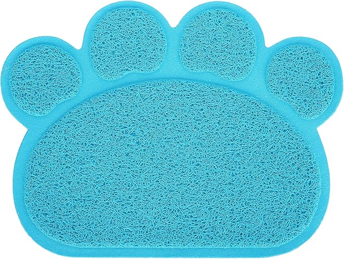 Fydun Cat Litter Tray, PVC Dog Mat Antislip Shape Pet Puppy Non Slip Box Liners Feeding Bowl Placemat Supplies for Cats and Dogs (Claw Shape)