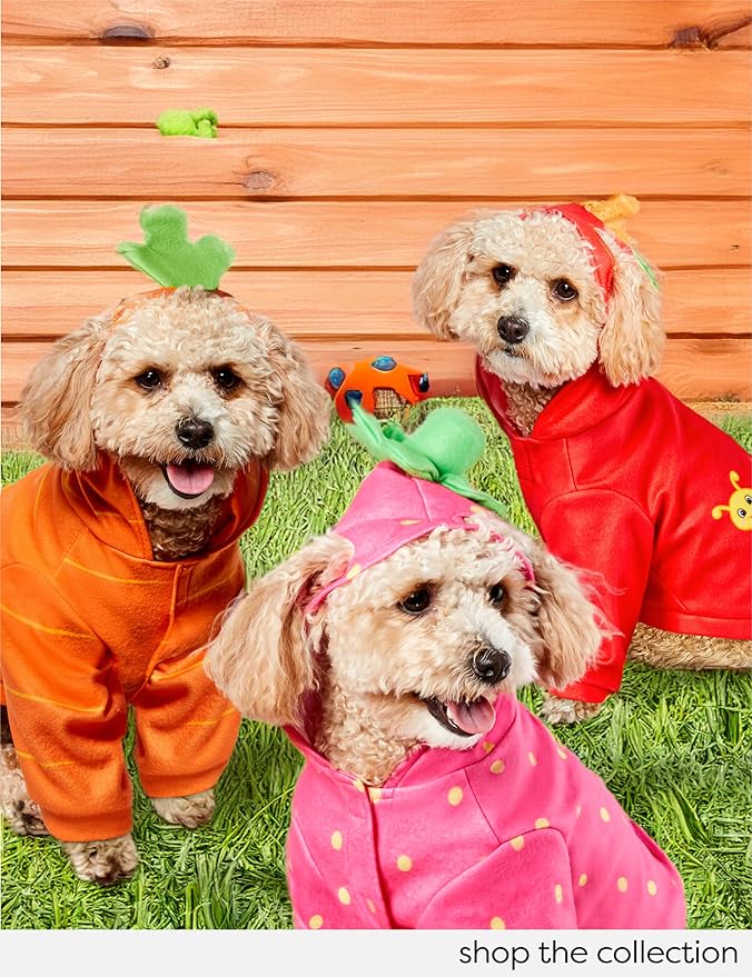 Rubies Strawberry Pet Hoodie Costume for Dogs or Cats, Medium