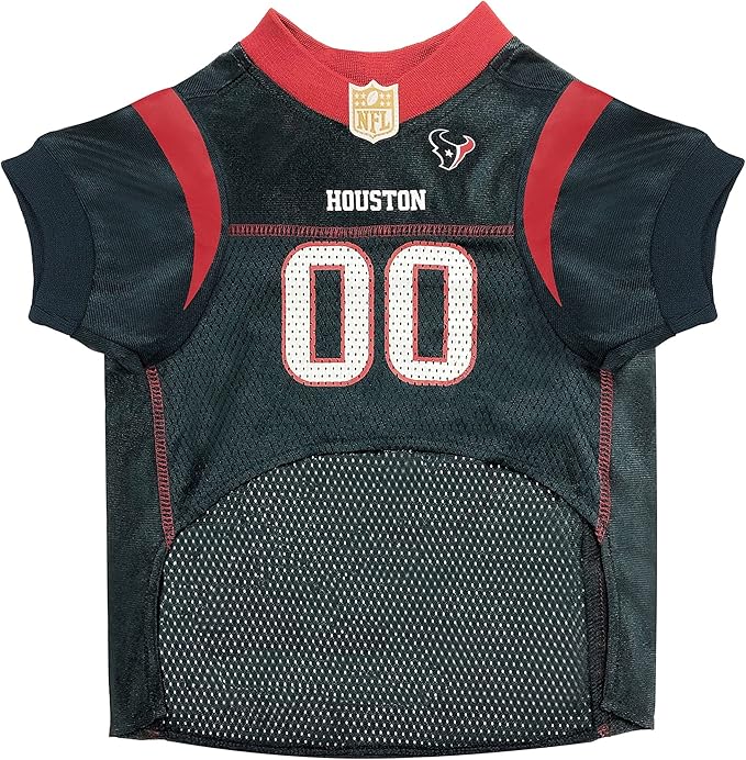 Pets First NFL Houston Texans Dog Jersey, Size Large, Football Shirt Costume for Pet, Dog Sports T-Shirt, NFL Team Clothing for Cats, Licensed Pet Apparel Available in 7 Sizes and 32 Teams