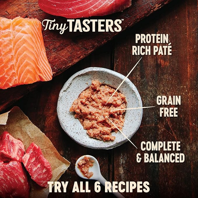 Wellness CORE Tiny Tasters Pate Adult Wet Cat Food,Natural,Protein-Rich,Grain Free,1.75 Ounce Pouch (Chicken & Turkey),(Pack of 24)