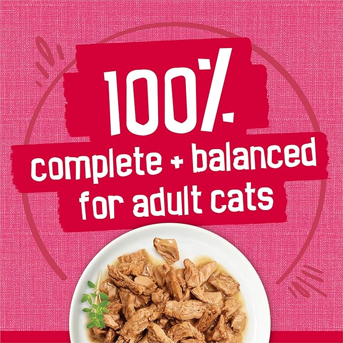 Friskies Purina Prime Filets with Salmon and Beef in Sauce High Protein Wet Cat Food - 5.5 oz. Cans (Pack of 48)