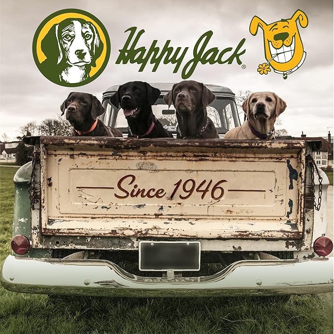 Happy Jack Dog Itch Relief Shampoo & Medicated Treatment (12 oz) Stops Itching, Scratching & Gnawing Fast, Soothes Flea Bites & Allergies, Skin & Coat Care for Puppies, Adults & Sensitive Dogs