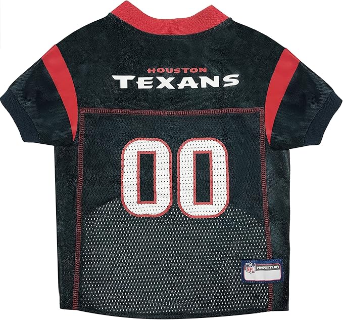 Pets First NFL Houston Texans Dog Jersey, Size Large, Football Shirt Costume for Pet, Dog Sports T-Shirt, NFL Team Clothing for Cats, Licensed Pet Apparel Available in 7 Sizes and 32 Teams