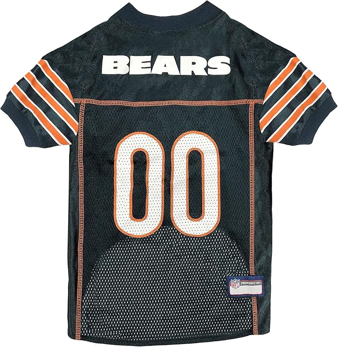 Pets First NFL Chicago Bears Dog Jersey, Size XX-Large, Football Shirt Costume for Pet, Dog Sports T-Shirt, NFL Team Clothing for Cats, Licensed Pet Apparel Available in 7 Sizes and 32 Teams
