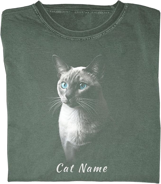 Custom Name Tonkinese Cat Apparel - Premium Unisex Lifestyle Top | Personalized Heritage Cat Owner Gift | Artistic Minimalist Tonkinese Silhouette Shirt
