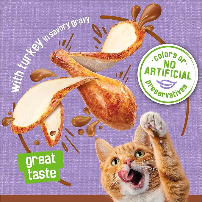Purina Friskies Wet Cat Food Pate with Turkey in Savory Gravy - (Pack of 24) 5.5 oz. Cans