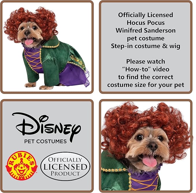 Hocus Pocus: Winifred Pet Costume - Medium