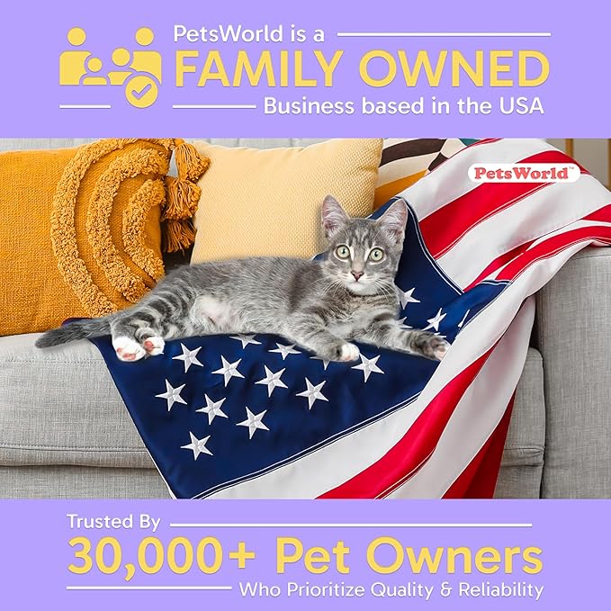 PetsWorld Universal Fit Cat Pad Refills for Litter Box, Unscented, Odor Control, Pack of 1200