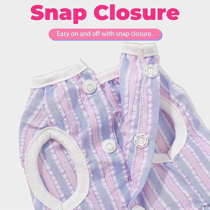Dog Dresses for Small Dogs Girl, Cute XXS Girl Dog Clothes, Rose Pink & Purple Puppy Clothes, Tiny Doggie Princess Outfits for Chihuahua Yorkie Teacup Female, 2 Pack