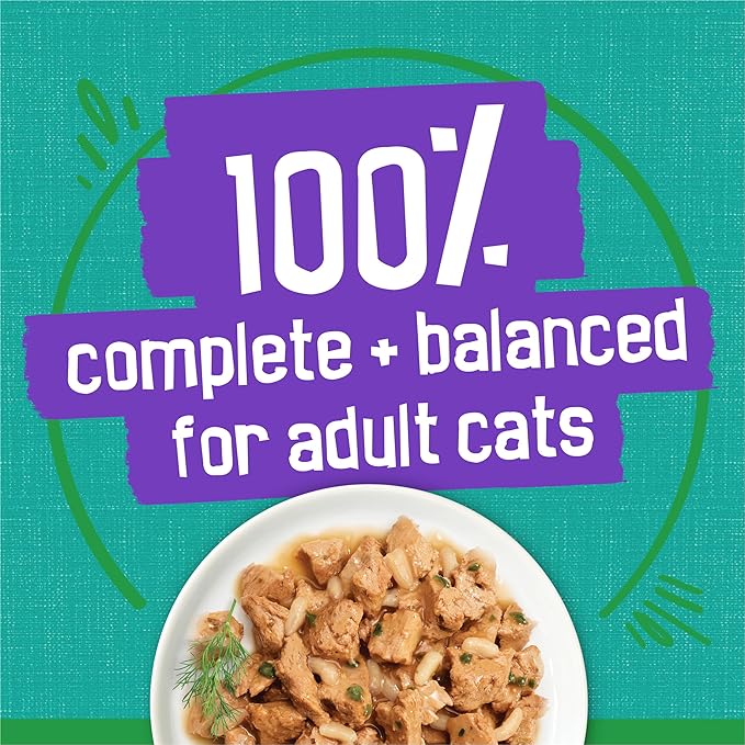 Friskies Purina Indoor Cat Food Meaty Bits Saucy Seafood Bake with Garden Greens in Sauce - 5.5 oz. Cans (Pack of 48)
