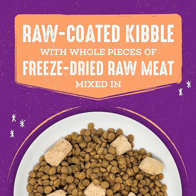 Stella & Chewy's Raw Blend Premium Kibble Cat Food – Grain Free, Protein Rich Meals – Wild-Caught Fish Recipe – 5 lb. Bag