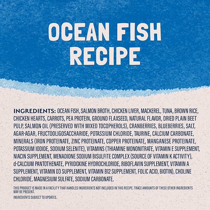 Natural Balance Original Ultra Adult Wet Canned Cat Food, Ocean Fish Recipe, 5.5 Ounce (Pack of 24)