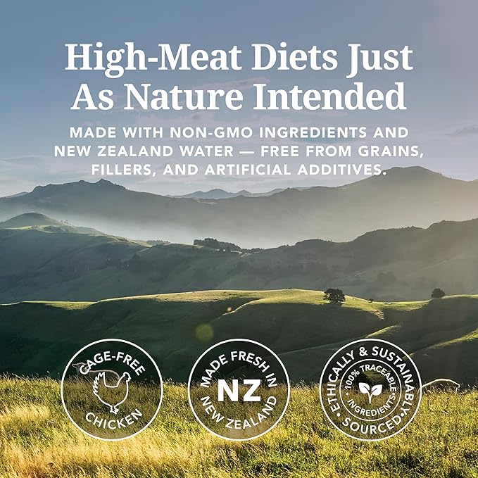 Feline Natural New Zealand Canned Wet Food, High-Meat, Low-Carb, & Grain Free Cat Food Wet, Chicken and King Salmon, 6 oz, Pack of 12
