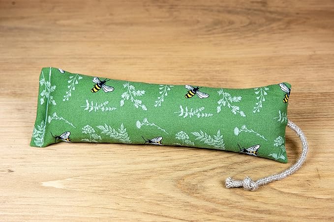 Meowy Janes Tough Canvas Cat Kicker Toy, Stuffed with 100% Catnip (1/4 LB), Original, Super Potent Canadian Catnip! | All Natural Large Size 10" Kitty Kicker (Bees in The Field)