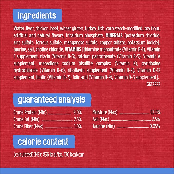 Friskies Purina Shreds with Beef in Gravy Wet Cat Food - 5.5 oz. Cans (Pack of 48)