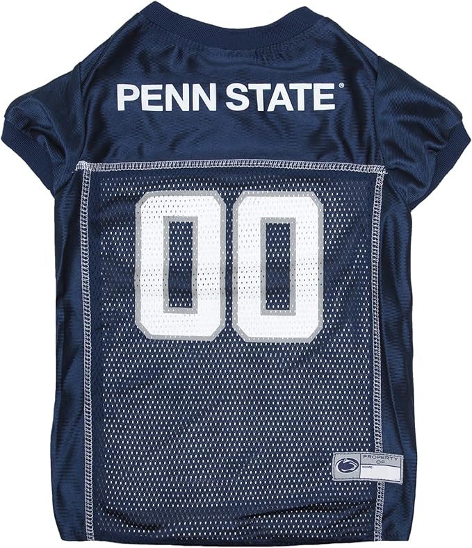 Pets First NCAA College Penn State Nittany Lions Mesh Jersey for DOGS & CATS, Large. Licensed Dog Jersey with your Favorite Football/Basketball College Team