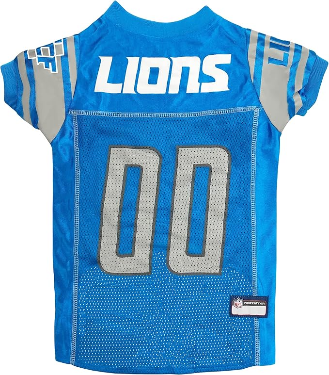 Pets First NFL Detroit Lions Dog Jersey, Size XX-Large, Football Shirt Costume for Pet, Dog Sports T-Shirt, NFL Team Clothing for Cats, Licensed Pet Apparel Available in 7 Sizes and 32 Teams