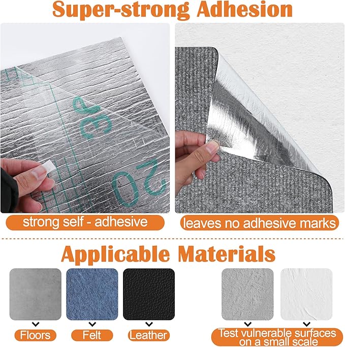 Cat Scratch Furniture Protector - 78.7" x 13.8" Trimmable Self-Adhesive Cats Claws Scratch Pads, DIY Cat Climbing Couch Protector for Scratch Post Cat Tree Replacement Indoor (Light Gray)