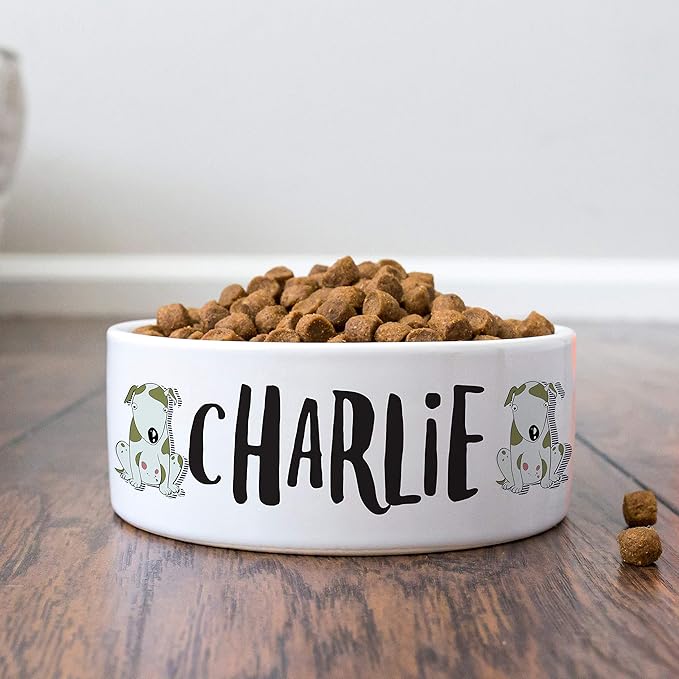 Personalized Dog Bowl, Ceramic, 6 inches
