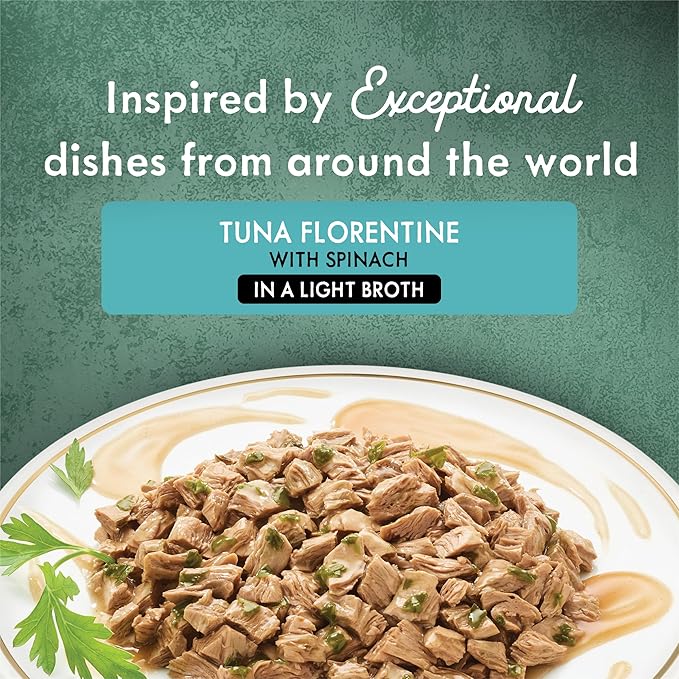 Purina Fancy Feast Wet Cat Food, Medleys Tuna Florentine With Garden Greens in a Delicate Sauce - (Pack of 24) 3 oz. Cans