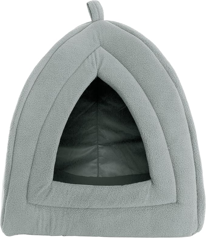 Cat House - Indoor Bed with Removable Foam Cushion - Pet Tent for Puppies, Rabbits, Guinea Pigs, Hedgehogs, and Other Small Animals by PETMAKER (Pack of 2)